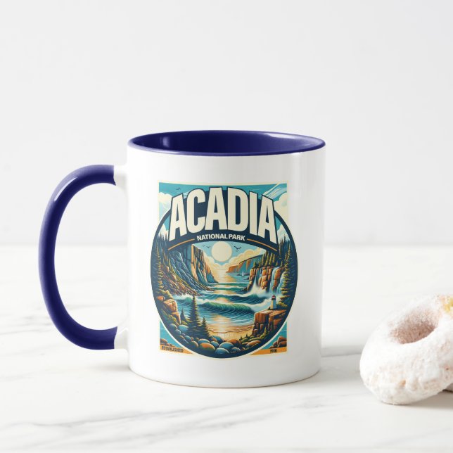 Mug La péninsule de Doha Qatar (Avec donut)