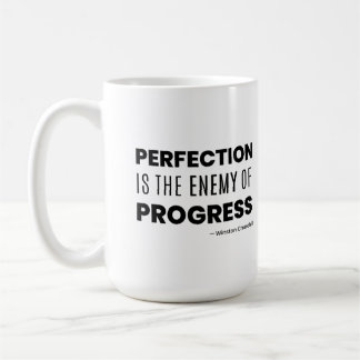 Mug La perfection est l'ennemie du progrès – Churchill