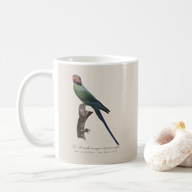Mug La Perruche a nuque et joues rouges (Avec donut)