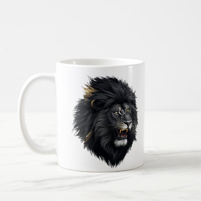 Mug La peur, le lion noir (Gauche)