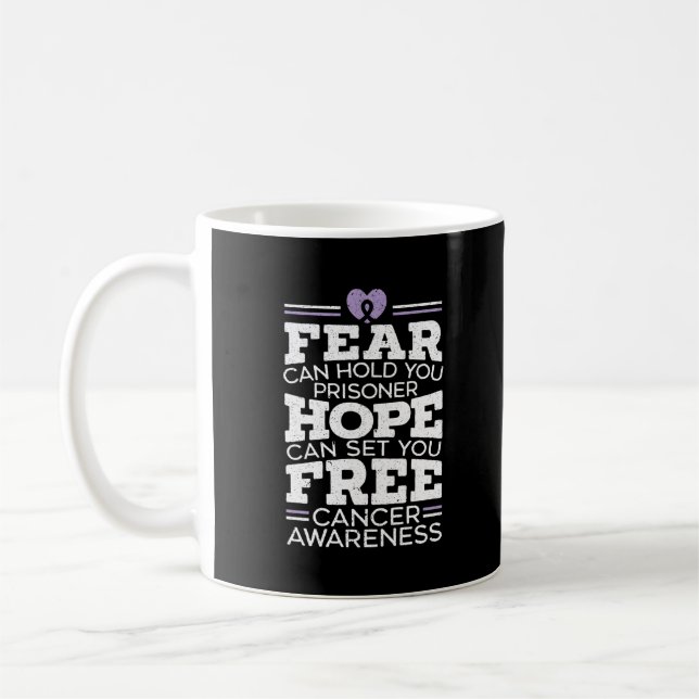 Mug La Peur Peut Vous Tenir Prisonnier L'Espoir Peut V (Gauche)