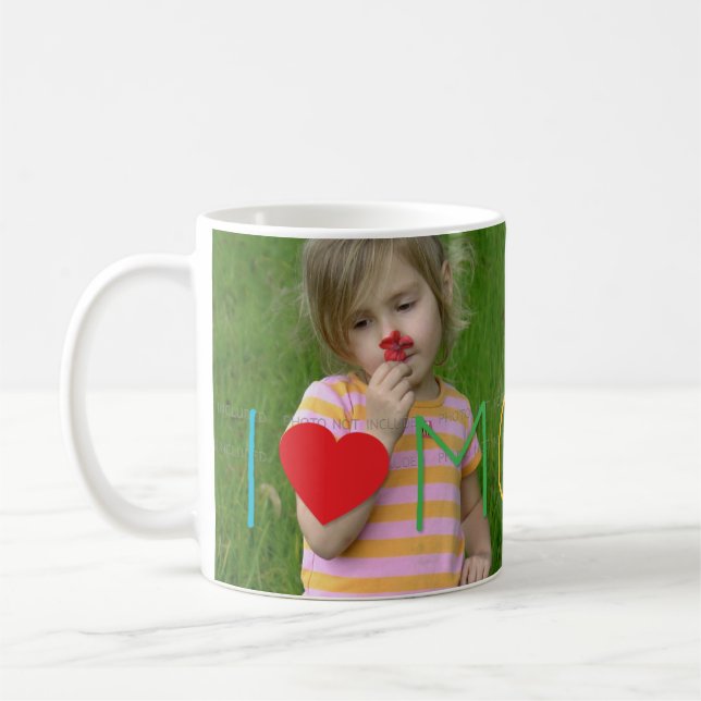 Mug La photo faite sur commande du jour de mère (Gauche)