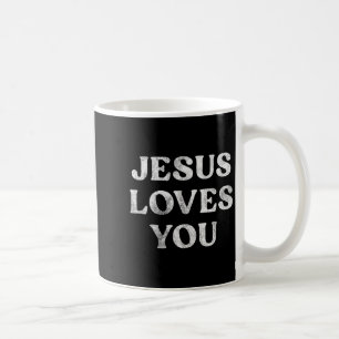 Mug La phrase Jésus t'aime sur un tri-blend premium