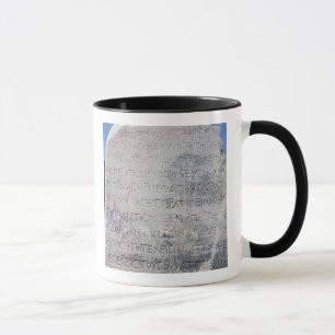 Mug La pierre hellénistique d'épigraphe, a trouvé dans