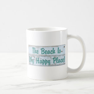 Mug La plage est mon endroit heureux