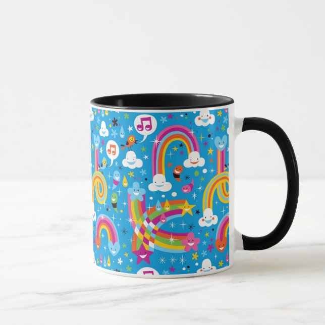 Mug la pluie d'arcs-en-ciel de nuages laisse tomber le (Droite)