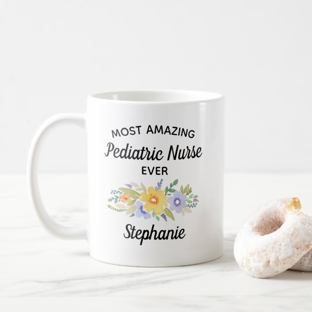 Mug La plus Extraordinaire infirmière jamais jolie aqu (Avec donut)