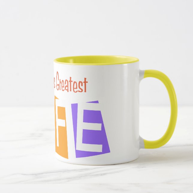 Mug La plus grande épouse du rétro monde (Droite)