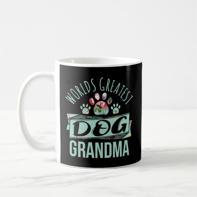Mug La Plus Grande Grand Mamie De Chien Du Monde Jamai (Gauche)
