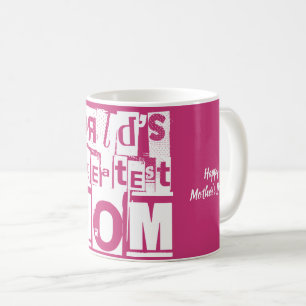 Mug La plus grande maman typographie du monde Ajouter 