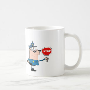 Mug La police de la circulation commandent avec la