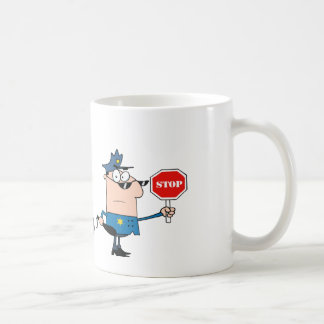 Mug La police de la circulation commandent avec la