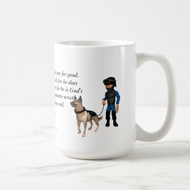 Mug La police et le chien des ministres de Dieu (Droite)