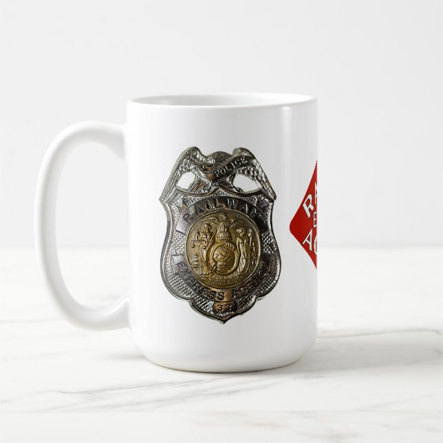 Mug La police exprès de chemin de fer Badge (Gauche)