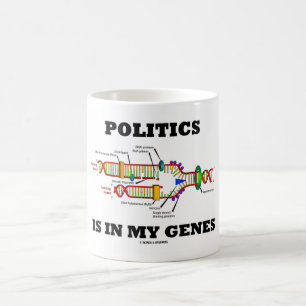 Mug La politique est dans mon Humour génétique ADN