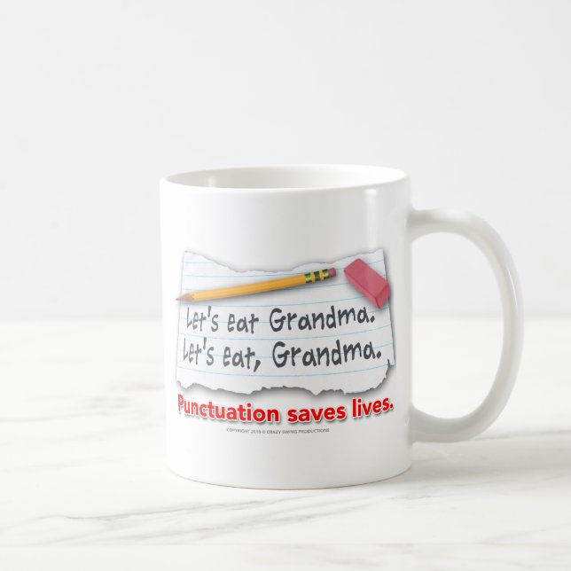 Mug La ponctuation sauve les vies (Droite)