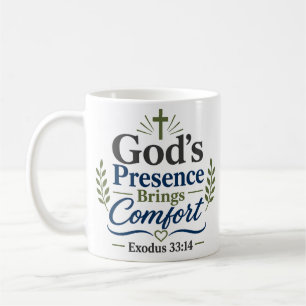 Mug La présence de Dieu apporte du réconfort Citation