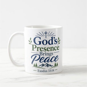 Mug La présence de Dieu apporte la paix Encouragement