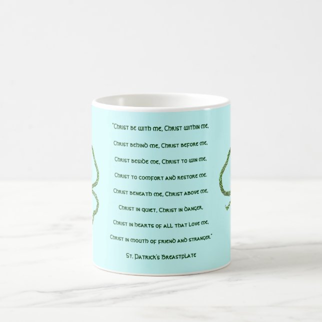 Mug La prière de shamrock de St Patrick celtique (Centre)