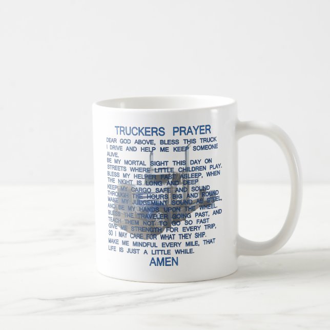 Mug La prière du camionneur (Droite)