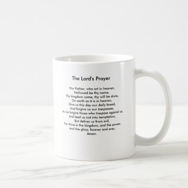 Mug La prière du Seigneur (Droite)