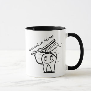 Mug La putréfaction de dent n'est pas chaude
