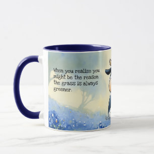 Mug La raison pour laquelle l'herbe est plus verte