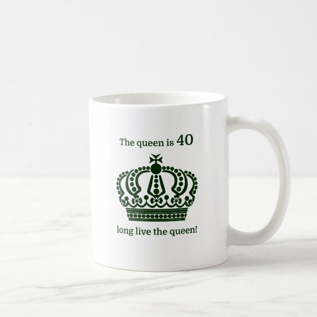 Mug La reine a 40 ans vivent longtemps la reine ! (Droite)