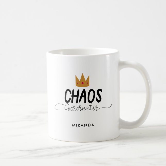 Mug La reine de maman de coordonnateur de chaos | (Droite)