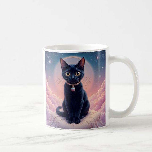 Mug La Reine Du Ciel De Chat Noir (Droite)