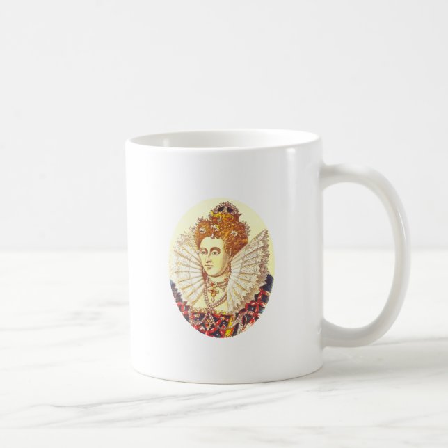 Mug La Reine Elizabeth I, QE1, le premier (Droite)