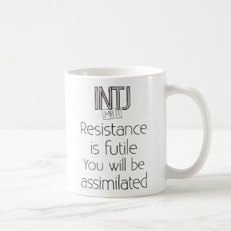 Mug La résistance d'INTJ est futile