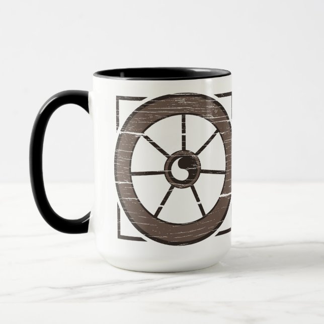 Mug La Roue Dusty : Roue et Afficher la purée de café  (Gauche)
