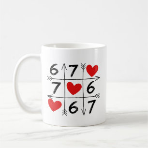 Mug La Saint-Valentin 67 Six Seven Meme Amour 6 7 Cœur