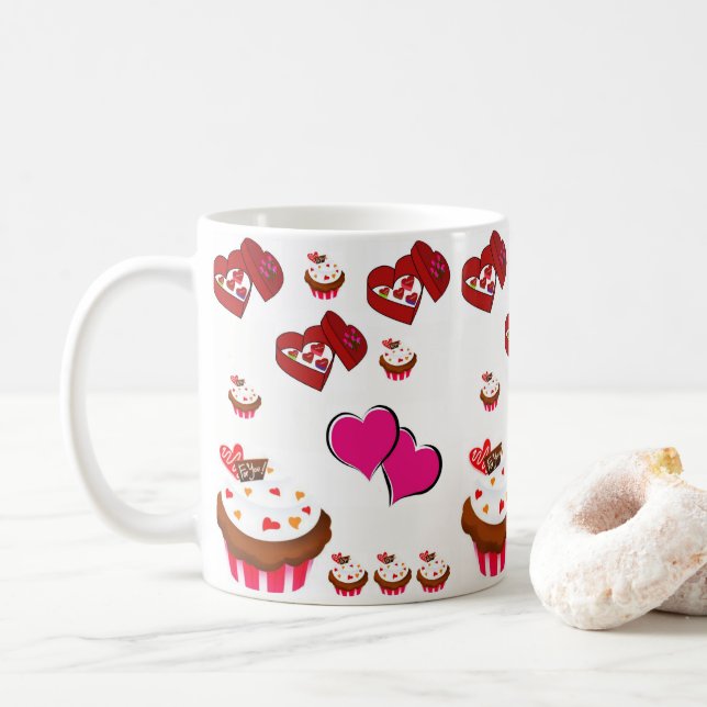 Mug La Saint Valentin en boue (Avec donut)