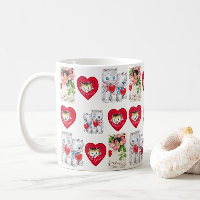 Mug La Saint-Valentin, les grenouilles (Avec donut)