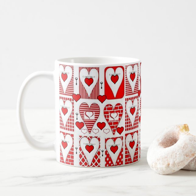 Mug La Saint-Valentin, les grenouilles (Avec donut)
