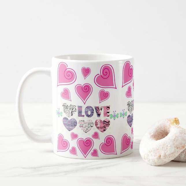 Mug La Saint-Valentin, les grenouilles (Avec donut)