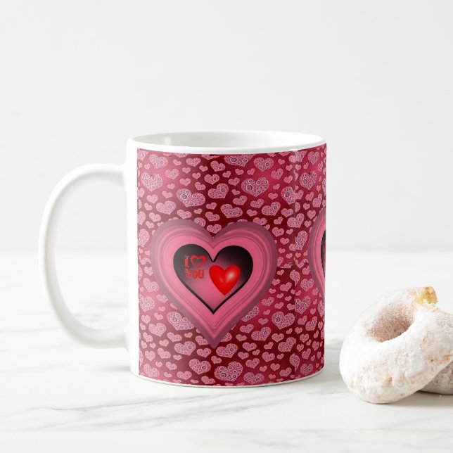 Mug La Saint-Valentin, les grenouilles (Avec donut)
