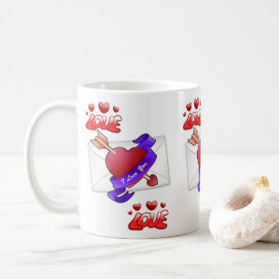 Mug La Saint-Valentin, les grenouilles