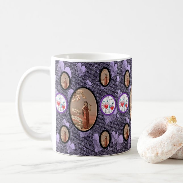 Mug La Saint-Valentin, les grenouilles (Avec donut)