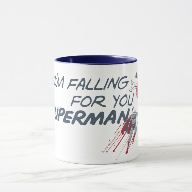Mug La Saint-Valentin Superman | Je suis en train de t (Centre)