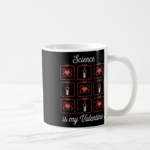 Mug La science est ma Saint-Valentin Chimie Atome Tube