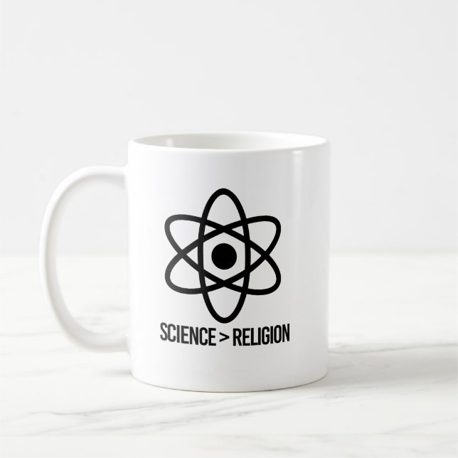 Mug La science est plus grande que la religion (Gauche)