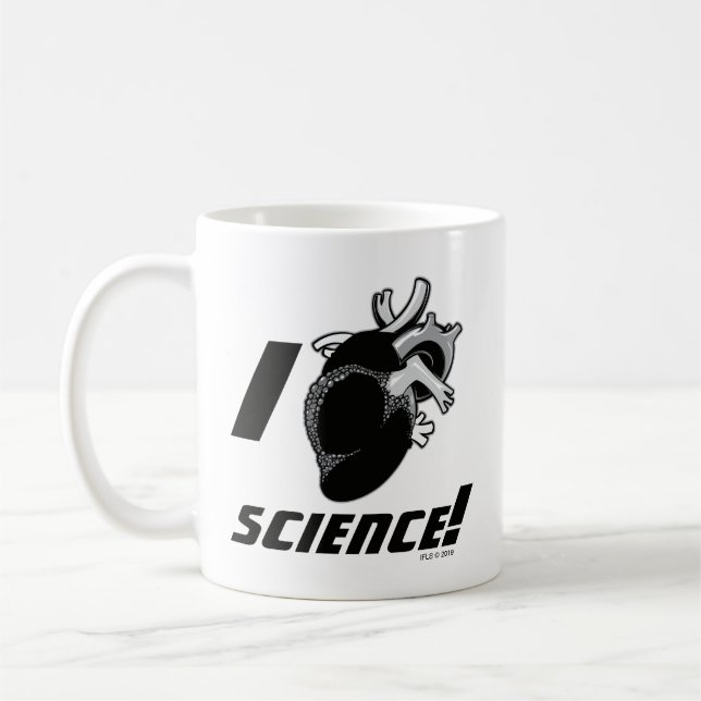 Mug La Science I (de coeur anatomique) (Gauche)