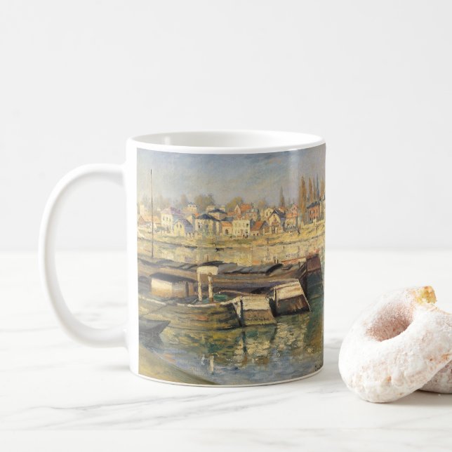 Mug La Seine à Asnières par Claude Monet (Avec donut)