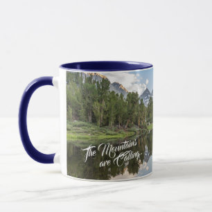 Mug La sierra orientale montagnes appellent - bleu
