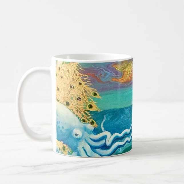 Mug La sirène et la pieuvre font un marché (Gauche)