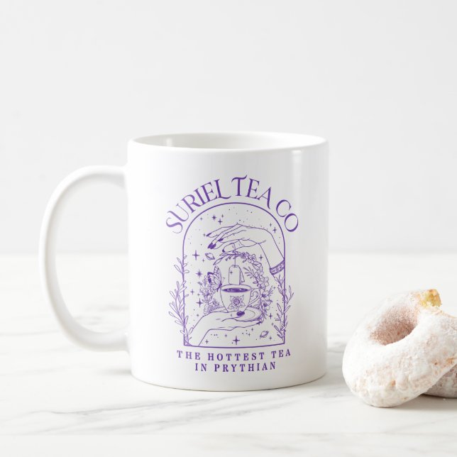 Mug La société Suriel Tea Co ACOTAR Velaris 3WH3 (Avec donut)
