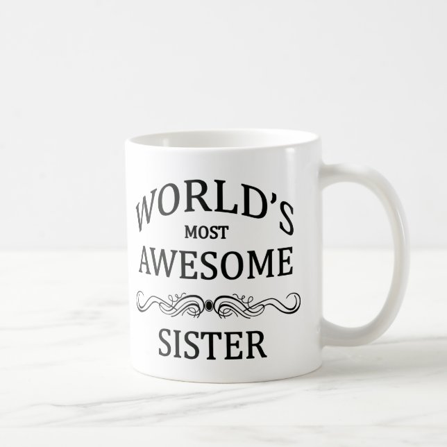 Mug La soeur la plus impressionnante du monde (Droite)